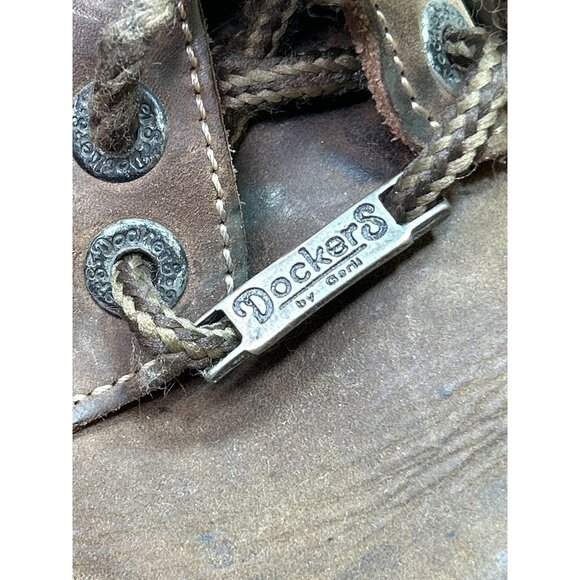 Dockers By Geni Mens Brown Leather Work Shoes EU43 US10 Vintage - Picture 3 of 10